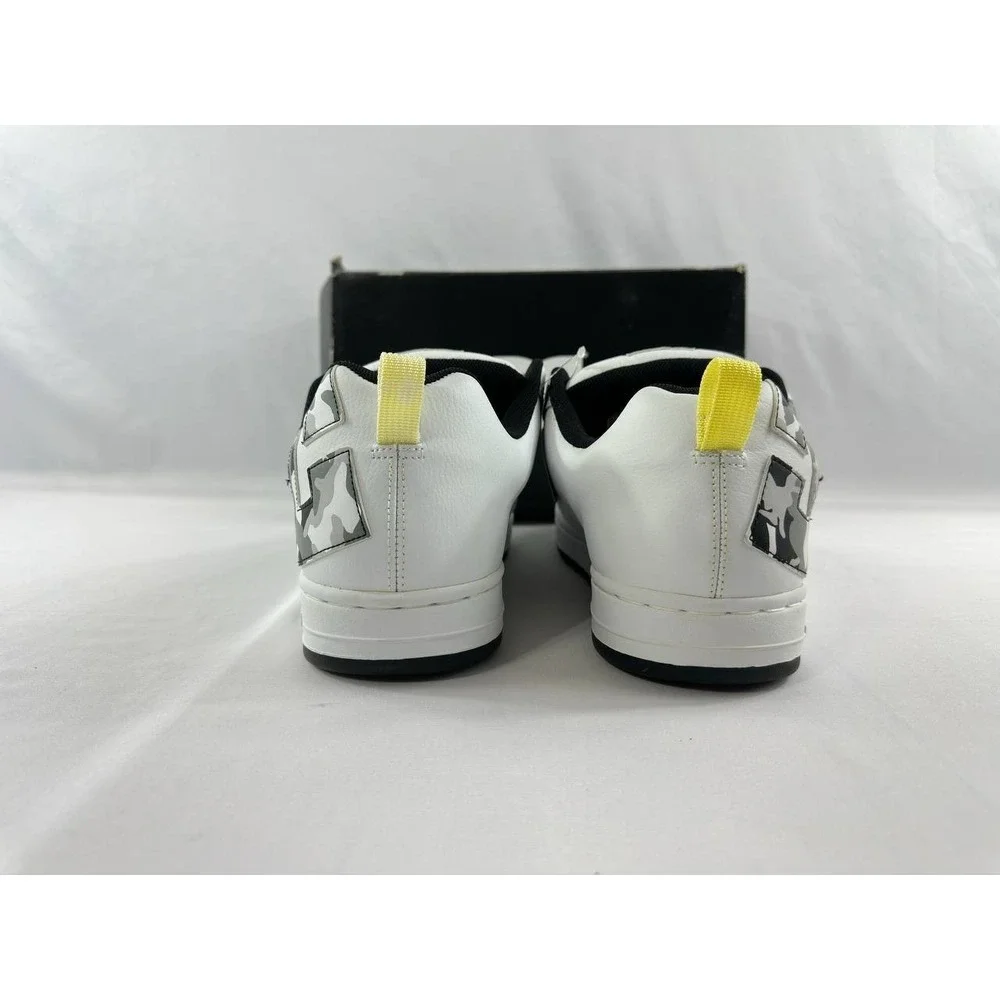 Vintage DC Court Graffik 2006 Y2K Skate Shoes White Camo Men's Size 13